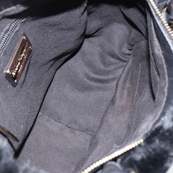 Salvatore Ferragamo Vala Handbag Suede Black Suede Handbag (Pre-Owned) - Picture 5 of 16